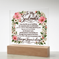 To My Soulmate Floral Acrylic Plaque