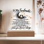 To My Soulmate Love Birds Acrylic