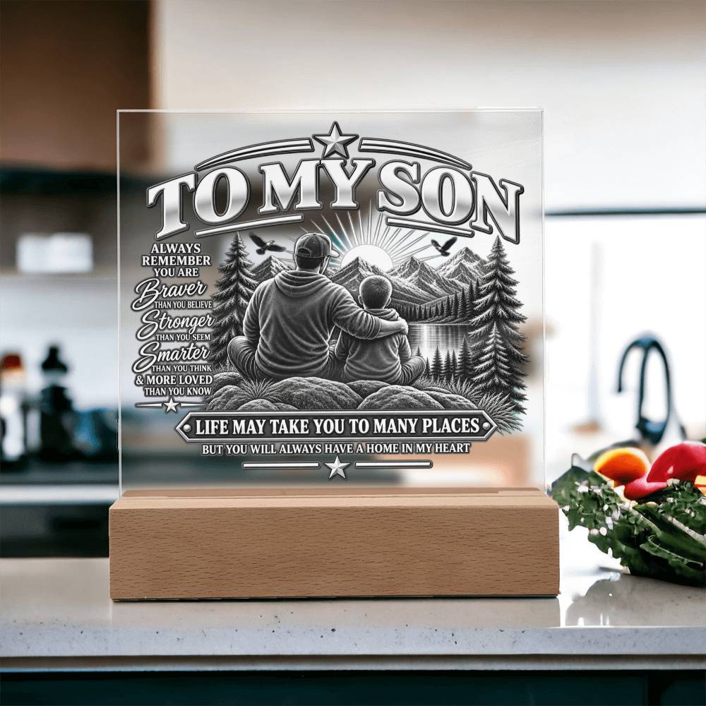 To My Son - Home in My Heart Black & White