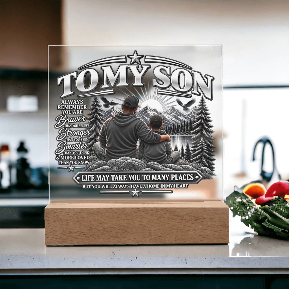 To My Son - Home in My Heart Black & White 2