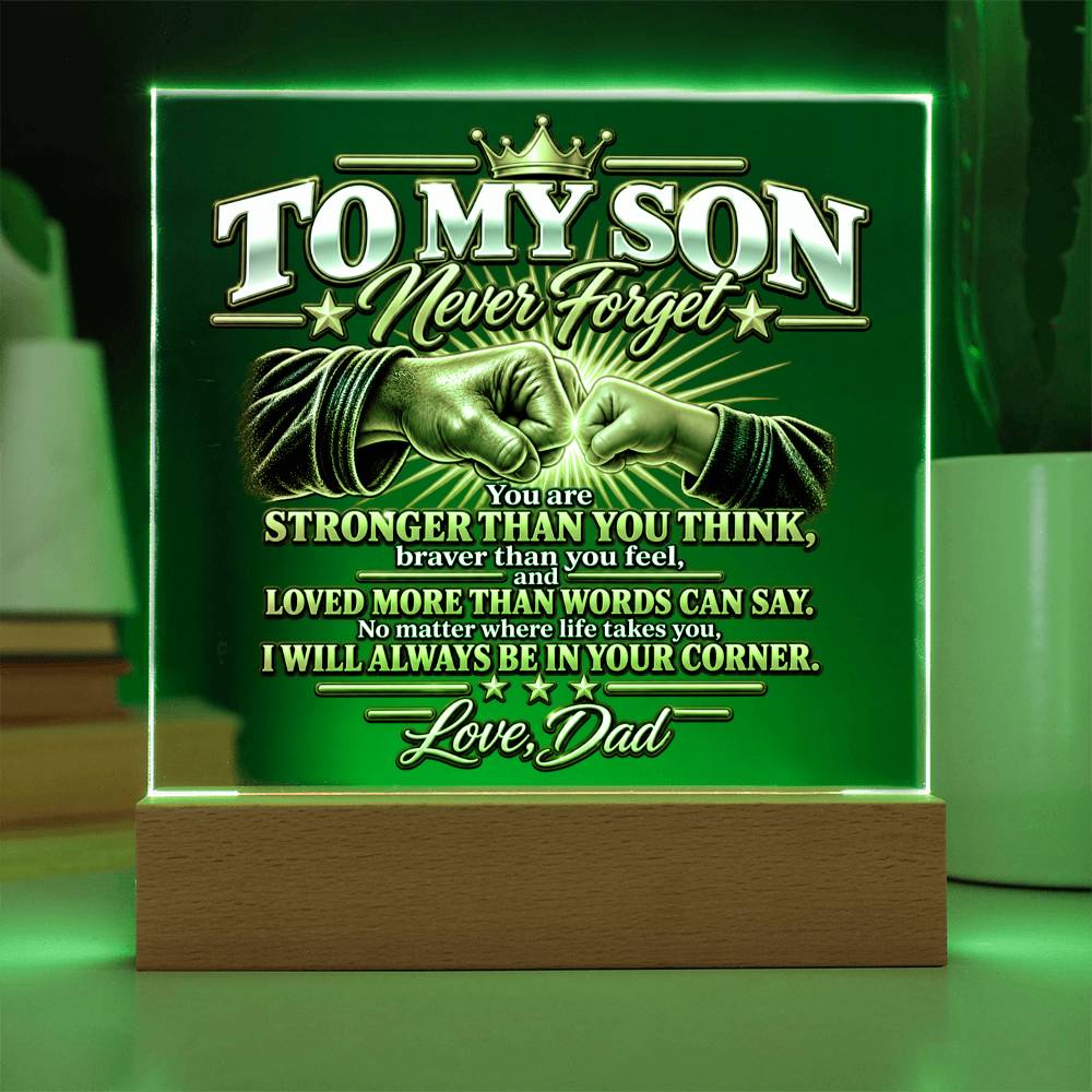 To My Son - Never Forget Fist Bump 2