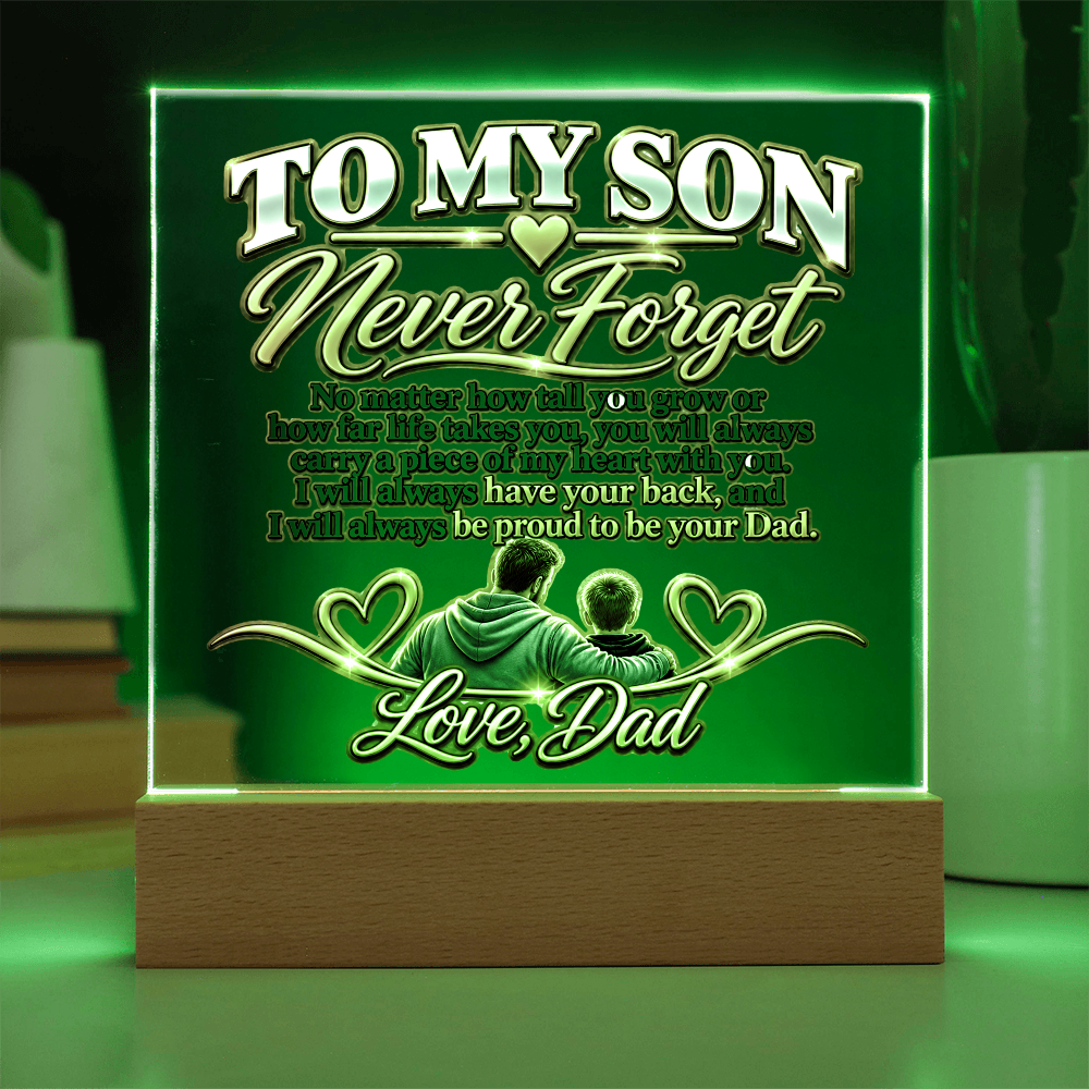 To My Son - Never Forget Love Dad 1
