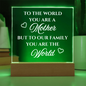 Mother You Are The World | Acrylic Plaque