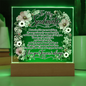 To My Soulmate Floral Acrylic Plaque