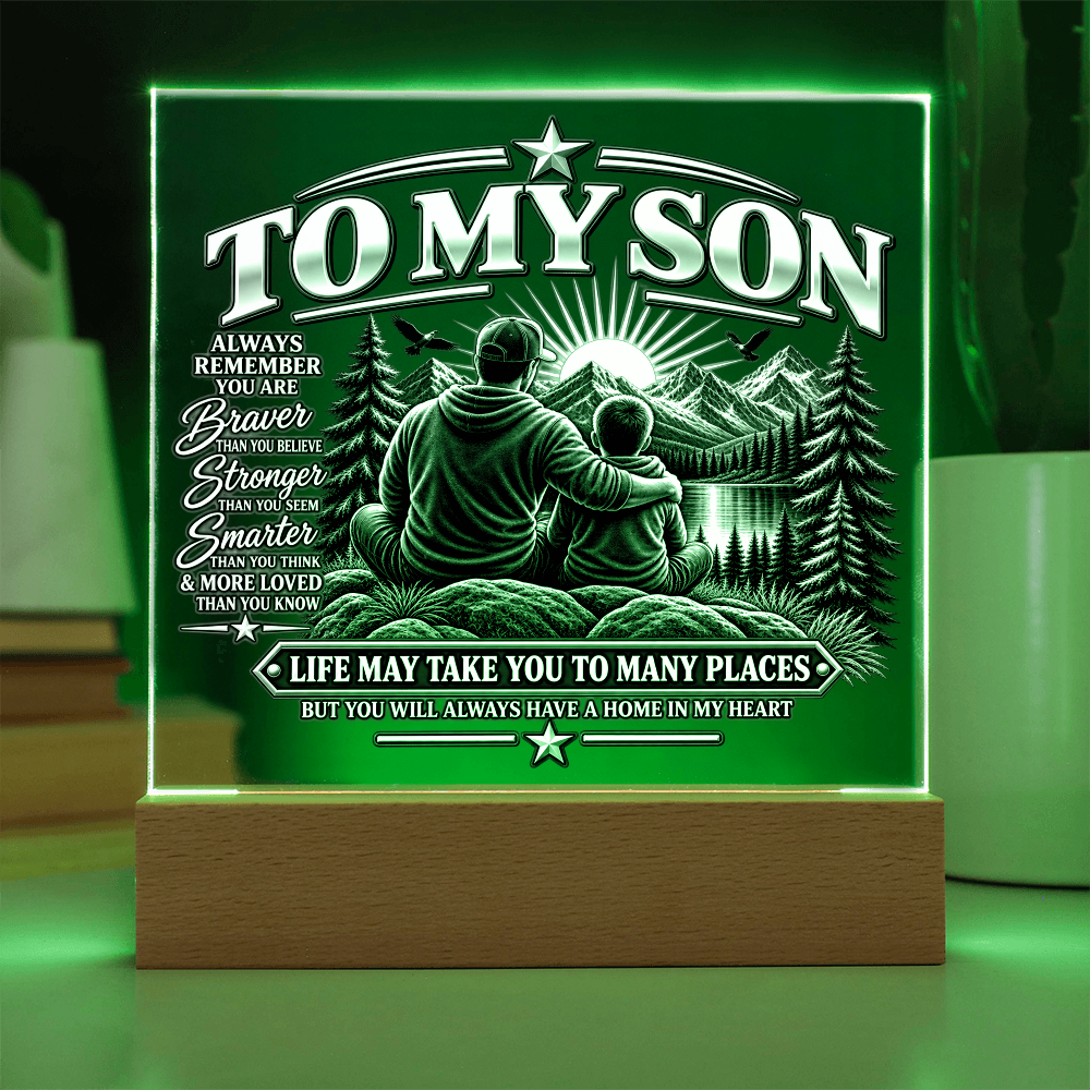 To My Son - Home in My Heart Black & White