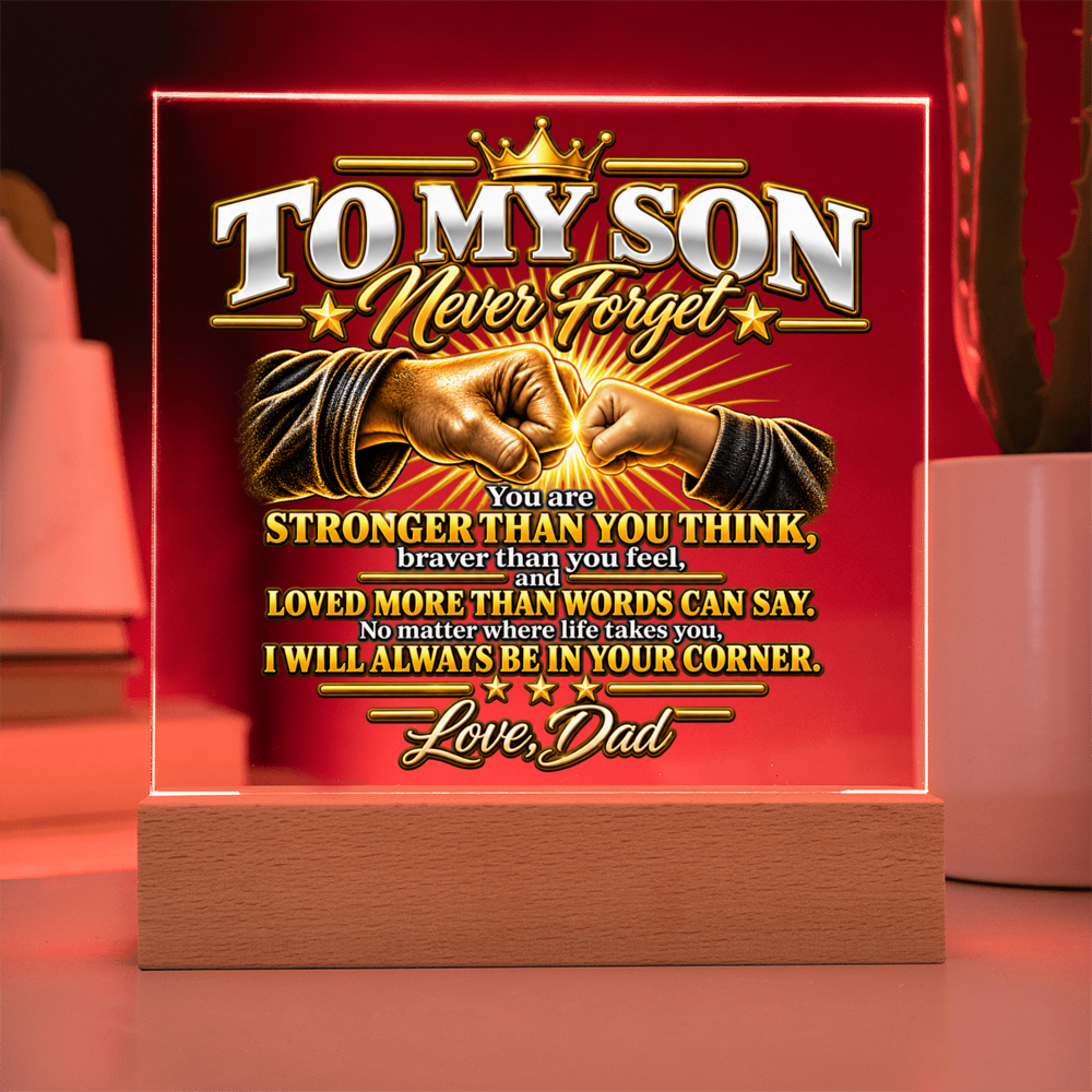 To My Son - Never Forget Fist Bump 2
