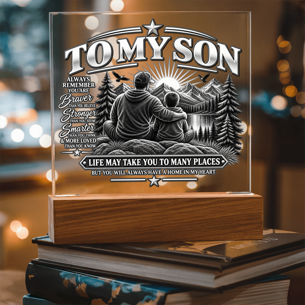To My Son - Home in My Heart Black & White