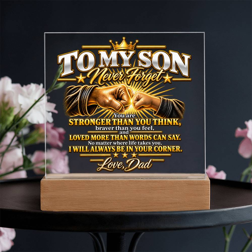 To My Son - Never Forget Fist Bump 2