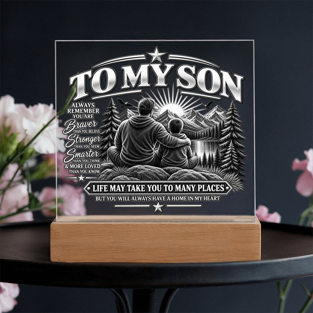 To My Son - Home in My Heart Black & White