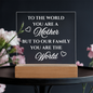 Mother You Are The World | Acrylic Plaque