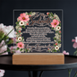 To My Soulmate Floral Acrylic Plaque