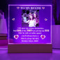 To My Bestie Personalized Photo & Year Acrylic Square Plaque