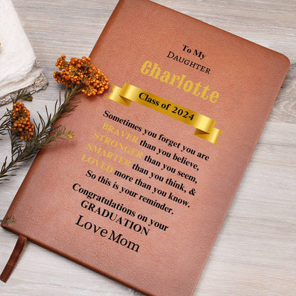 (TOP SELLER 🔥) Personalized Class of...Graduation Graphic Leather Journal