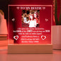 To My Bestie Personalized Photo & Year Acrylic Square Plaque