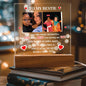 To My Bestie 2 Photo & Year Personalized Acrylic Square Plaque
