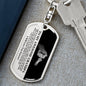 To My Awesome Grandpa | Always in My Heart | Swivel Dog Tag Keychain - ALL4THEGIFTOFIT