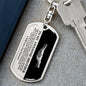 To My Awesome Brother | Always in My Heart | Swivel Dog Tag Keychain - ALL4THEGIFTOFIT