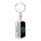 Sisters by Heart | Turquoise | Dog Tag Swivel Keychain - ALL4THEGIFTOFIT