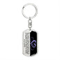 Sisters by Heart | Purple | Dog Tag Swivel Keychain - ALL4THEGIFTOFIT