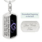 Great Thing About Friends | Dog Tag Swivel Keychain - ALL4THEGIFTOFIT