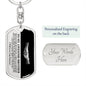 To My Awesome Brother | Always in My Heart | Swivel Dog Tag Keychain - ALL4THEGIFTOFIT