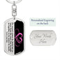 Sisters by Heart | Pink | Dog Tag Swivel Keychain - ALL4THEGIFTOFIT