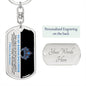 To My Badass Daughter | You are Capable | Dog Tag Swivel Keychain - ALL4THEGIFTOFIT