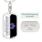 To My Badass Daughter | You are Capable | Graphic Dog Tag Keychain - Gift for Birthdays, Holidays, Just Because - ALL4THEGIFTOFIT