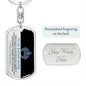To My Badass Sister | You are Capable | Dog Tag Swivel Keychain - ALL4THEGIFTOFIT