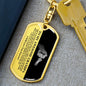 To My Awesome Grandpa | Always in My Heart | Swivel Dog Tag Keychain - ALL4THEGIFTOFIT