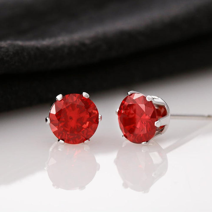 Red Cubic Zirconia Earrings - ALL4THEGIFTOFIT