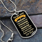 To My Son | You are Braver Than You Believe - Dad | Dog Tag - ALL4THEGIFTOFIT