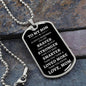 To My Son | Braver, Stronger, Smarter (White Text ) Dog Tag - ALL4THEGIFTOFIT