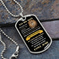 To My Son | Never Forget That I Love You | Dog Tag - ALL4THEGIFTOFIT