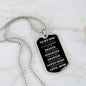 To My Son | Braver, Stronger, Smarter (White Text ) Dog Tag - ALL4THEGIFTOFIT