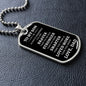 To My Son | Always Remember - Love, Dad (White Text Dog Tag) - ALL4THEGIFTOFIT