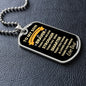 To My Son | You are Braver Than You Believe - Dad | Dog Tag - ALL4THEGIFTOFIT