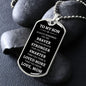 To My Son | Braver, Stronger, Smarter (White Text ) Dog Tag - ALL4THEGIFTOFIT