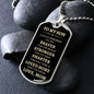 To My Son | Brave, Stronger, Smarter ( Gold Text) Dog Tag - ALL4THEGIFTOFIT
