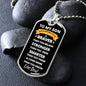 To My Son - You are Braver Than You Believe - Dad (White Design) Dog Tag - ALL4THEGIFTOFIT