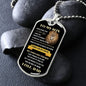 To My Son | Never Forget That I Love You | Dog Tag - ALL4THEGIFTOFIT