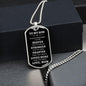 To My Son | Braver, Stronger, Smarter (White Text ) Dog Tag - ALL4THEGIFTOFIT