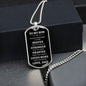 To My Son | Always Remember - Love, Dad (White Text Dog Tag) - ALL4THEGIFTOFIT