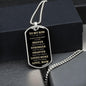 To My Son | Brave, Stronger, Smarter ( Gold Text) Dog Tag - ALL4THEGIFTOFIT