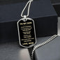 To My Son | Always Remember - Love Mom | Dog Tag - ALL4THEGIFTOFIT