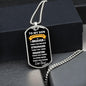 To My Son - You are Braver Than You Believe - Dad (White Design) Dog Tag - ALL4THEGIFTOFIT