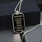 To My Son | Always Remember - Dog Tag - ALL4THEGIFTOFIT