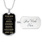 To My Son | Always Remember - Love, Dad | Dog Tag - ALL4THEGIFTOFIT