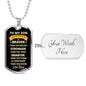 To My Son | You are Braver Than You Believe - Dad | Dog Tag - ALL4THEGIFTOFIT