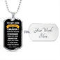 To My Son | Always Remember (White Design) | Dog Tag - ALL4THEGIFTOFIT